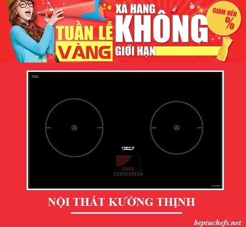 Cơn bão giảm giá siêu khủng bếp từ Chefs EH DIH890