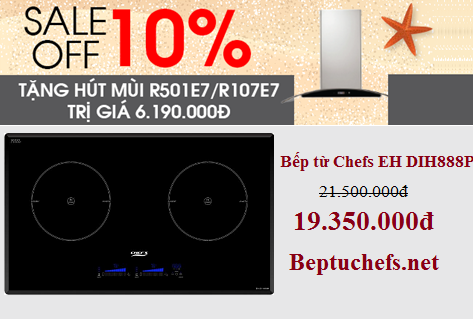 Giảm giá cực sốc khi mua bếp từ Chefs EH DIH888P