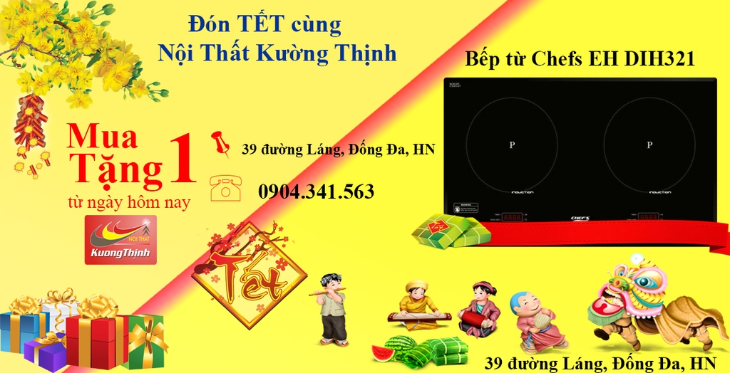 Sắm bếp từ Chefs EH DIH321 đón Tết