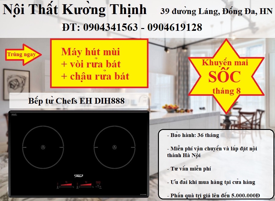 Bếp từ Chefs EH DIH888 có tốt không?