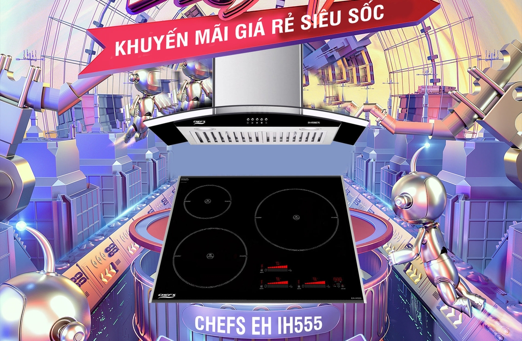 Bếp từ Chefs EH IH555 có giá bao nhiêu? được tặng thêm quà gì?