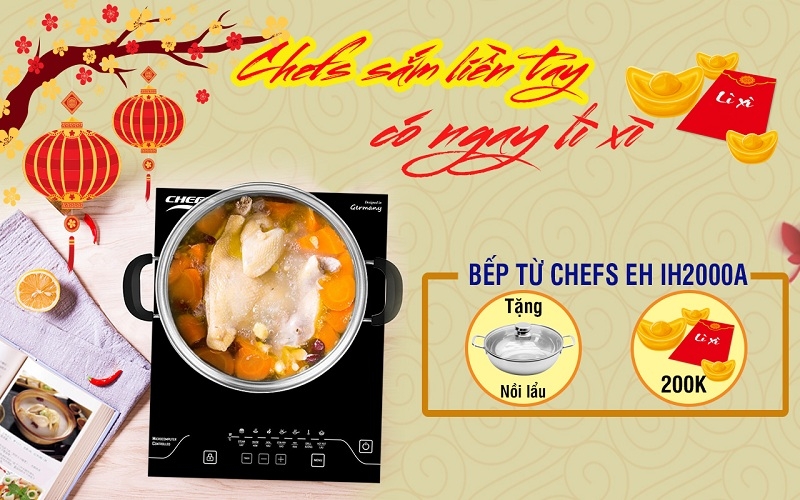 HOT: Mua bếp từ Chefs với giá chưa tới 1 triệu đồng ngay trong dịp tết này