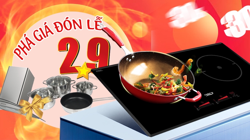 Đại lễ 2/9, bếp từ Chefs giảm sốc tặng thêm quà khủng