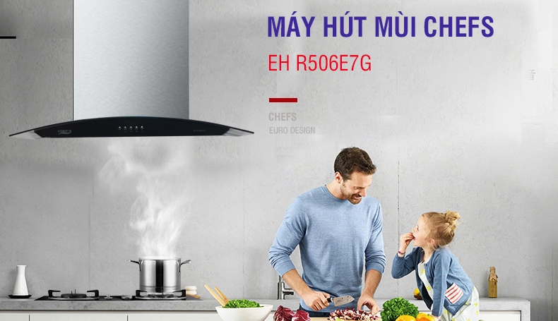 Máy hút mùi Chefs EH R506E7G : đúng chất 