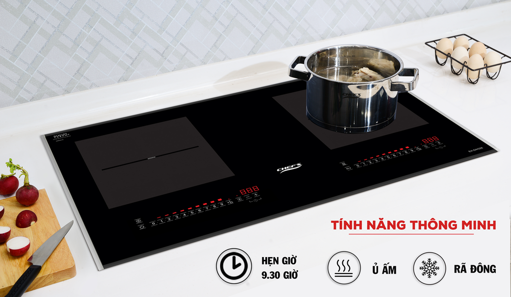 Giải đáp các thắc mắc các chế độ đun nấu trên bếp từ Chefs EH DIH326
