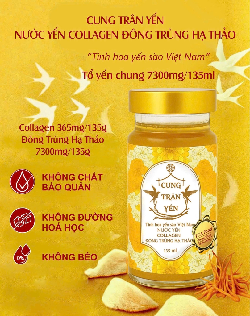 Nước Yến Collagen Đông Trùng Hạ Thảo