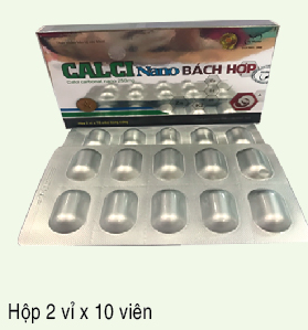 calci Nano Bách Hợp 2 vỉ x 10 viên