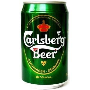 Bia lon Carlsberg