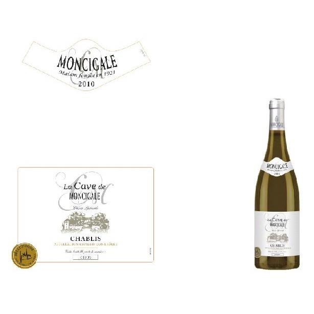 Rượu vang pháp La Cave de Moncigale Chablis AOC