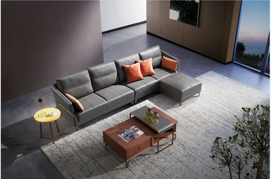 sofa da bò nhập italia