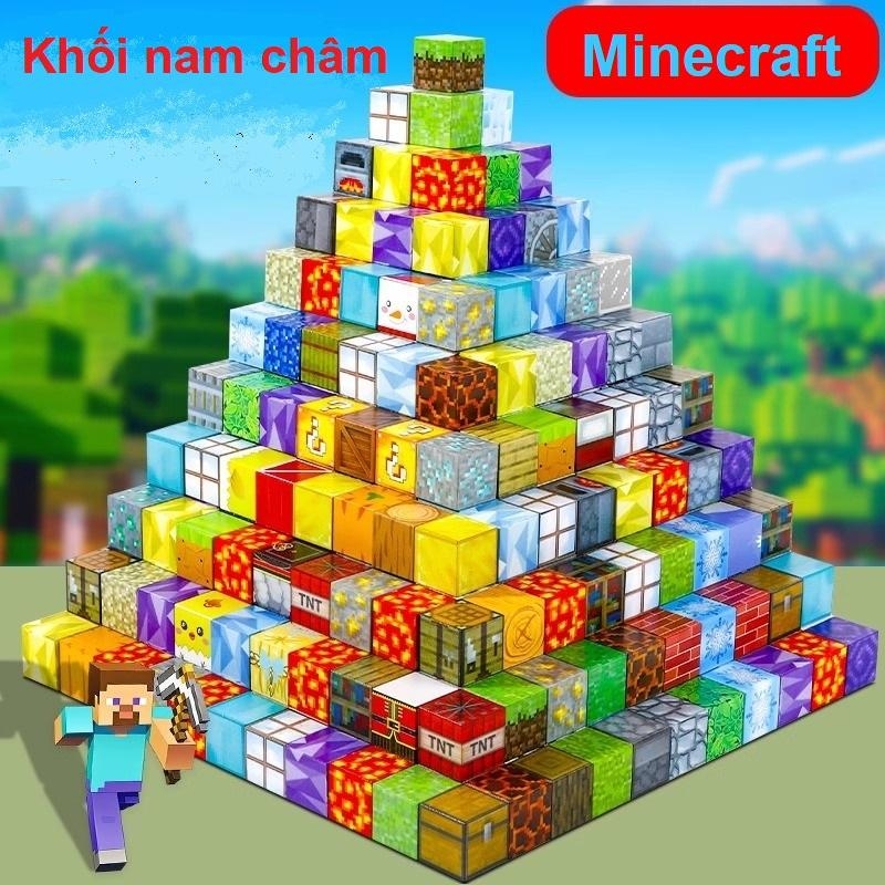 Khối nam châm xếp hình 2cm, Đồ Chơi xếp khối xây dựng cho bé vui chơi, sáng tạo