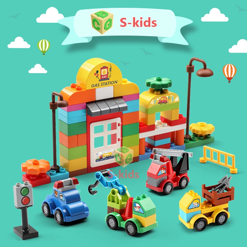 Lắp ráp Mô hình thành phố 105pcs Xe 1614-2 Lego