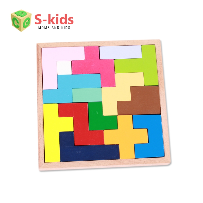 Đồ chơi gỗ - Tetris Rubik 3D độc đáo và đầy màu sắc