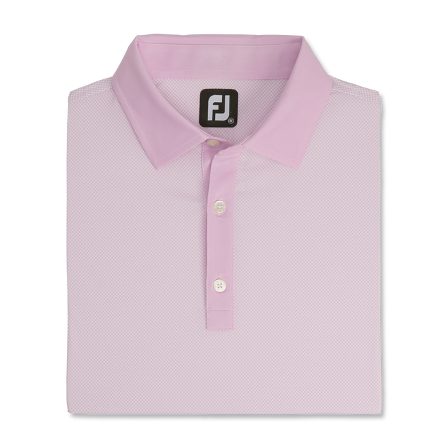 Aó golf nam FJ Lisle Mini Check 87116 pink (A2464)|Linking Golf