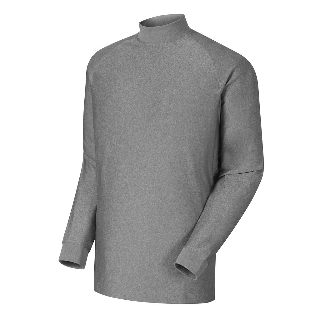  Áo Golf Nam  FJ Thermal Long Sleeve Mock Heather Grey 95226 (A573)