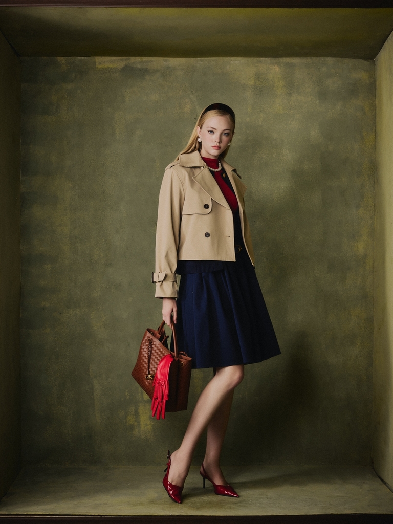 Mariner Crop Trench Coat