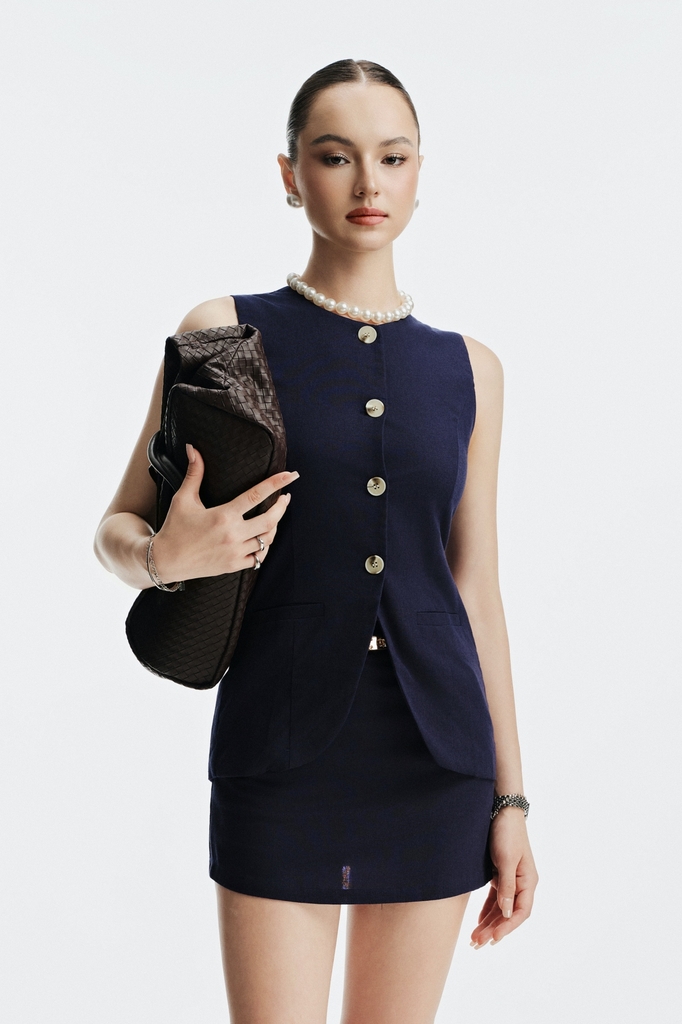 Clara Linen Mini Skirt