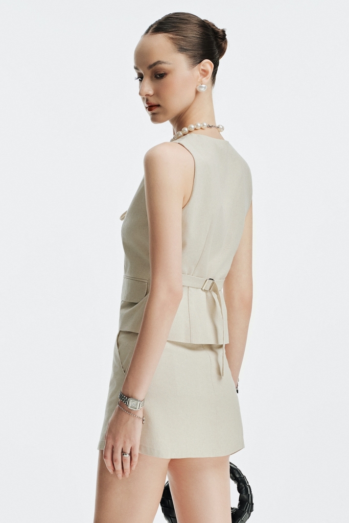 Clara Linen Mini Skirt