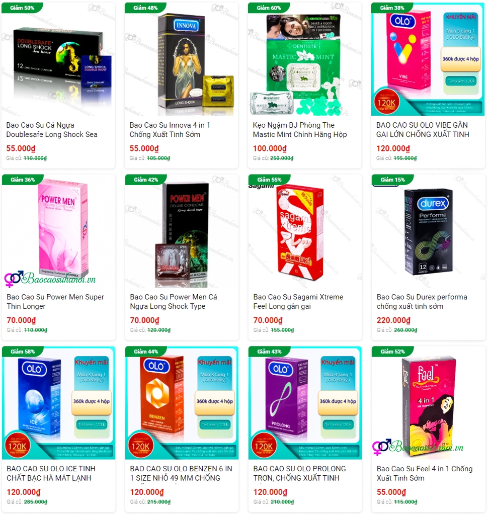 bao cao su chống xuất tinh sớm bán chạy tại thanh trì