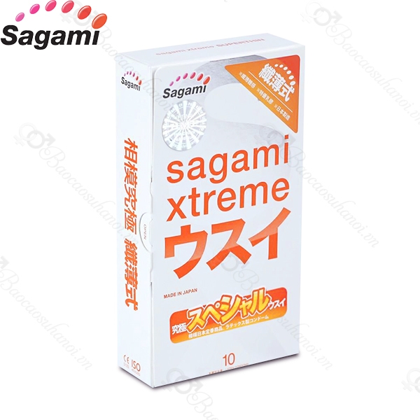 bao cao su sagami superthin siêu mỏng