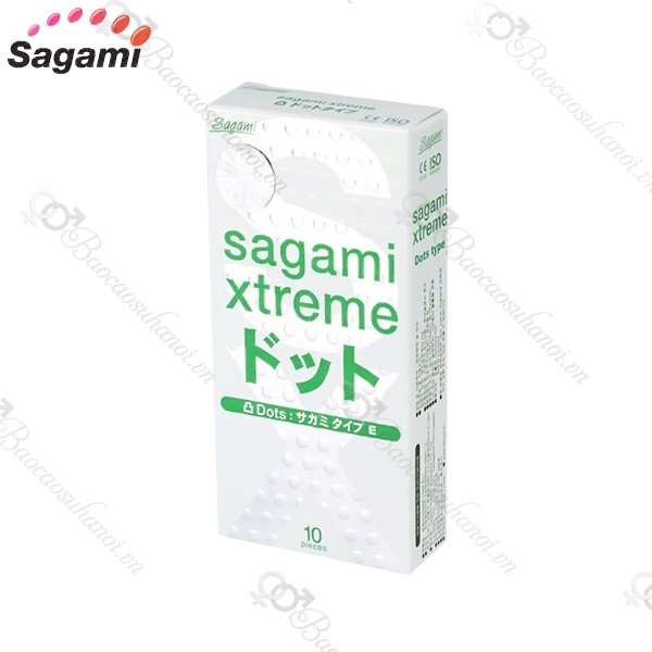 bao cao su sagami Type E White Box gân gai