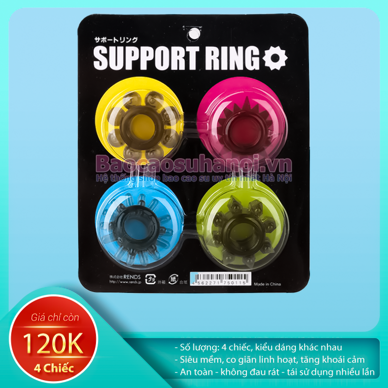 bộ-4-vòng-đeo-Support-Ring-màu-đen