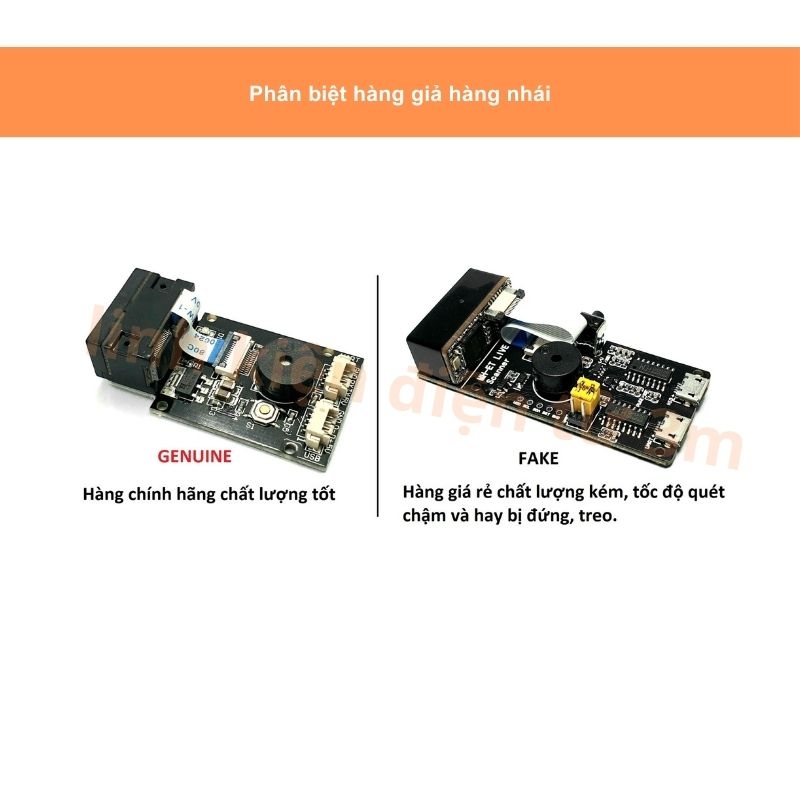 Module quét mã vạch thông minh 1D/2D/QR GM65 6VDC | Linh Kiện Điện Tử 3M