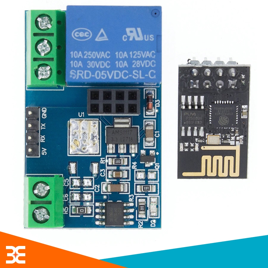 Module Wifi ESP8266 01 Relay 5V V1.0 (Combo IOT Điều Khiển Tử Xa ...