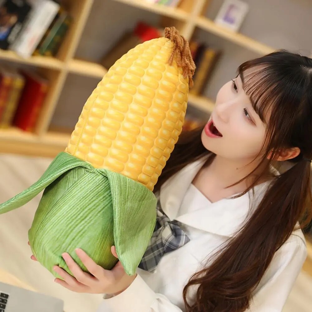 Gối Ôm Nhồi Bông Hình Trái Bắp Dài Siêu Dễ Thương Cho Bé.