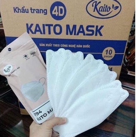 Thùng 300 cái Khẩu trang y tế kháng khuẩn 4D KF94 Kaito Mask - KTYT