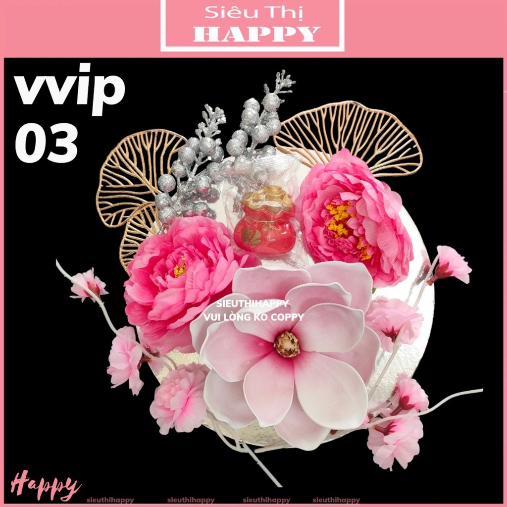 Set VVip Trang Trí Tháp Bánh Tài Lộc, Tháp Nước Ngọt Mix Sẵn Phụ Kiện Vip - NC&ĐS