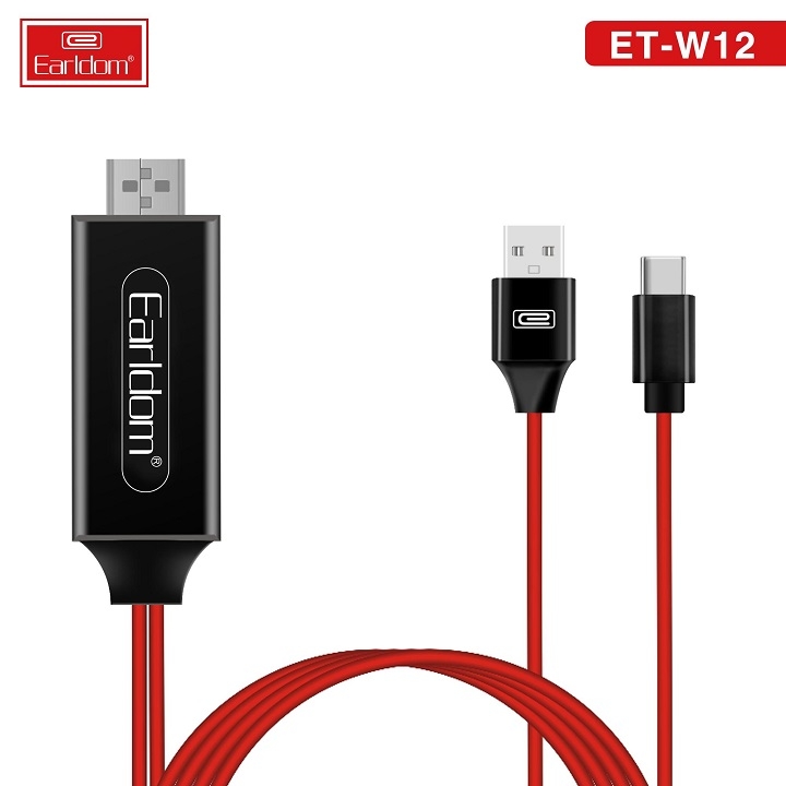 Cáp HDMI Type C Earldom W12 ( Độ Phân Giải 4K )