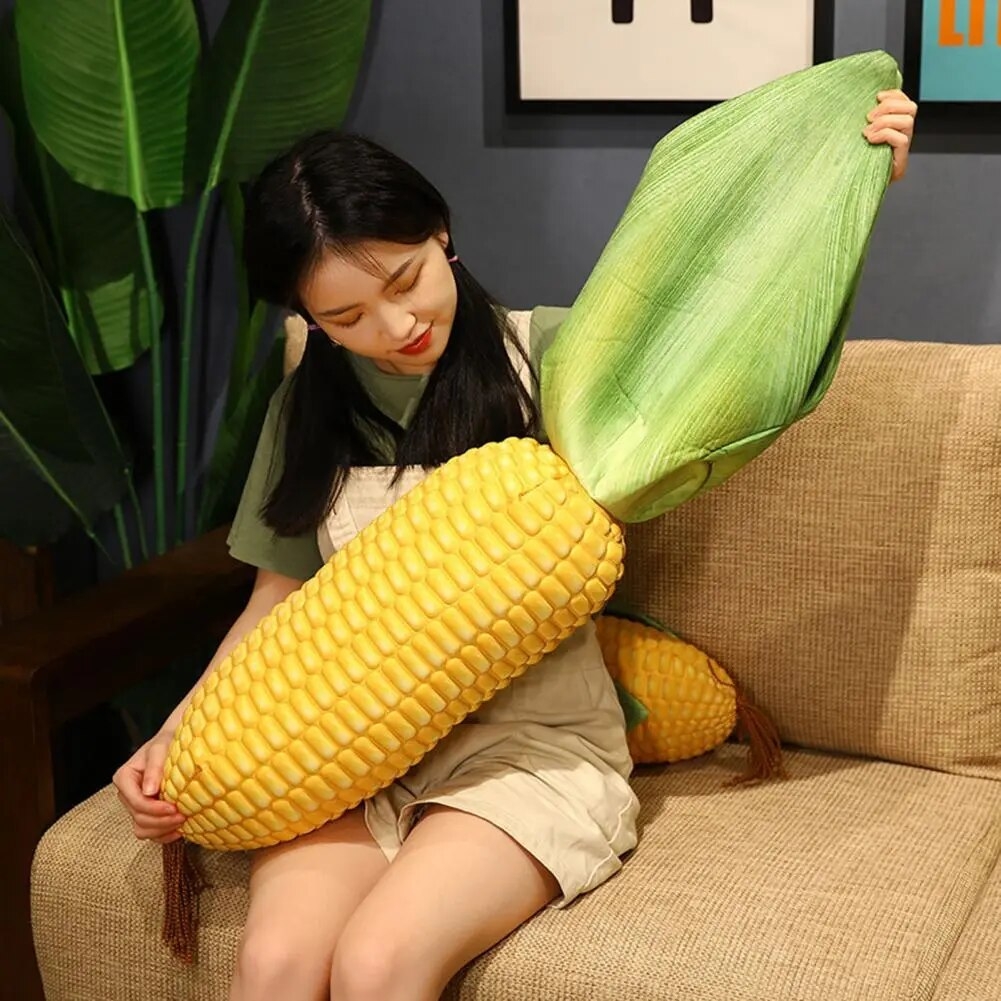 Gối Ôm Nhồi Bông Hình Trái Bắp Dài Siêu Dễ Thương Cho Bé.