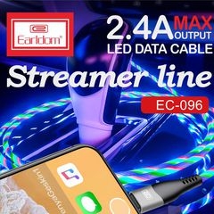 Cáp Sạc Phát Sáng Earldom EC-096 LIGHTNING/ TYPE C