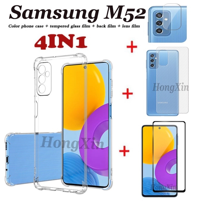 Combo cường lực ốp lưng 4 món Bảo Vệ Toàn Diện Cho Samsung Galaxy M32 4G/M52 5G