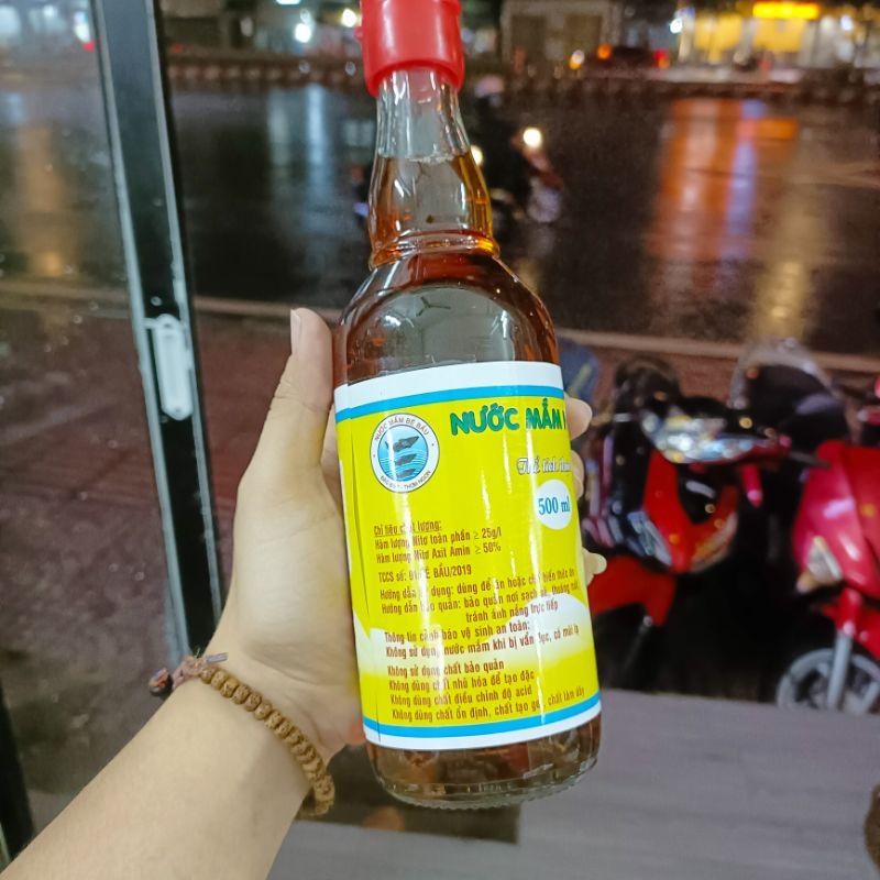 Chai 500ml - Nước mắm nhỉ cá cơm Bé Bầu đặc sản Cà Ná Bình Thuận - NC&ĐS