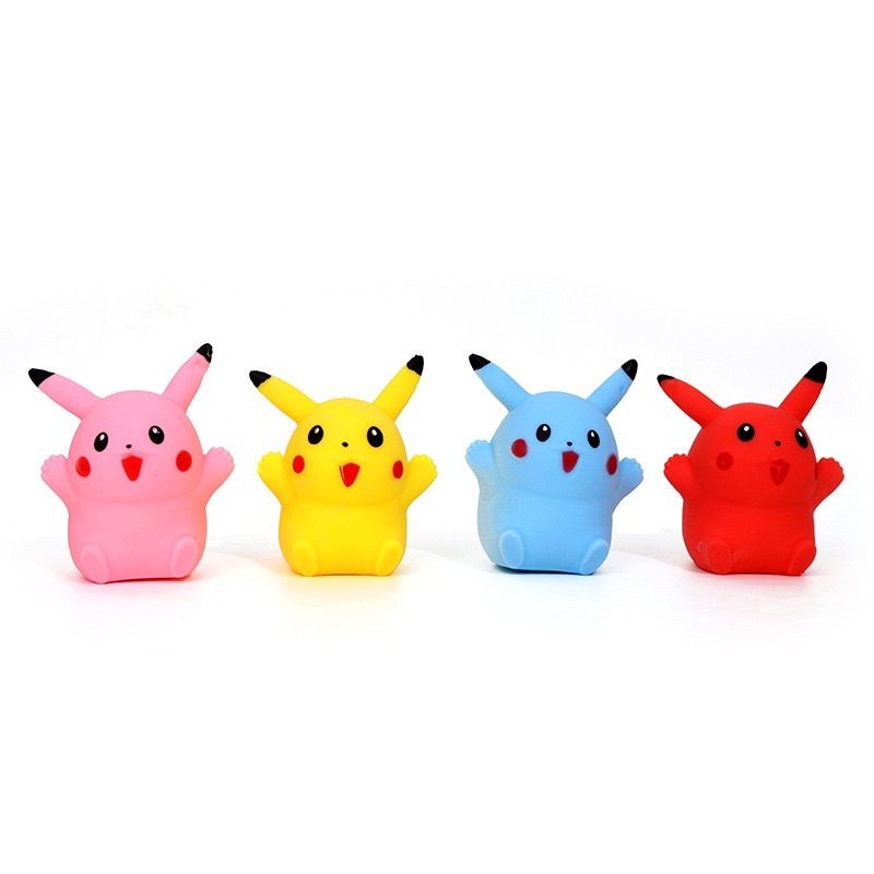 Đồ chơi squishy mochi mềm dẻo hình Pikachu 10cm, giúp giảm stress cho trẻ em và cho người lớn - NC&ĐS