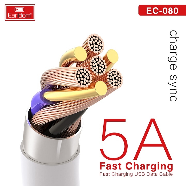 Cáp Sạc Siêu Nhanh 5A Earldom EC-080 MICRO/TYPE C