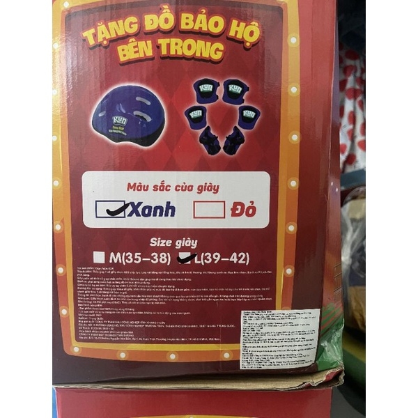 Giày Patin Kun siêu đẹp siêu hiếm - hàng đổi thẻ Kun - QUÀ TẶNG SỮA KUN