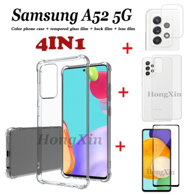 Combo cường lực ốp lưng 4 món Bảo Vệ Toàn Diện Cho Samsung Galaxy M62/A72/A52/M52/M31/A12