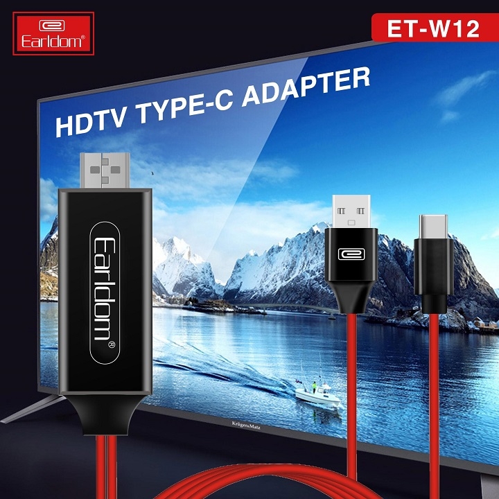 Cáp HDMI Type C Earldom W12 ( Độ Phân Giải 4K )