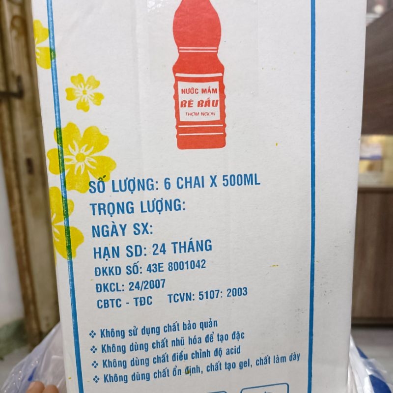 Chai 500ml - Nước mắm nhỉ cá cơm Bé Bầu đặc sản Cà Ná Bình Thuận - NC&ĐS