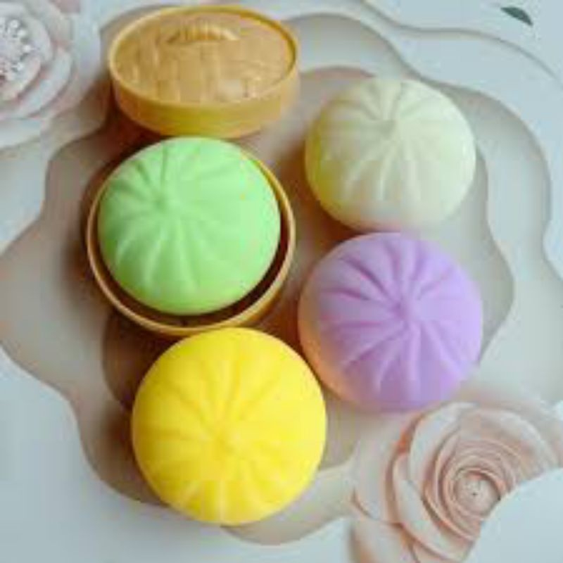 Đồ chơi giảm stress squishy mochi hình bánh bao mềm dẻo, giúp thư giãn, giảm stress  - DECOR