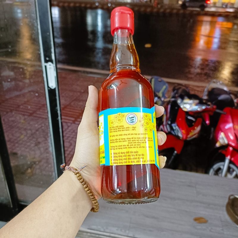 Chai 500ml - Nước mắm nhỉ cá cơm Bé Bầu đặc sản Cà Ná Bình Thuận - NC&ĐS