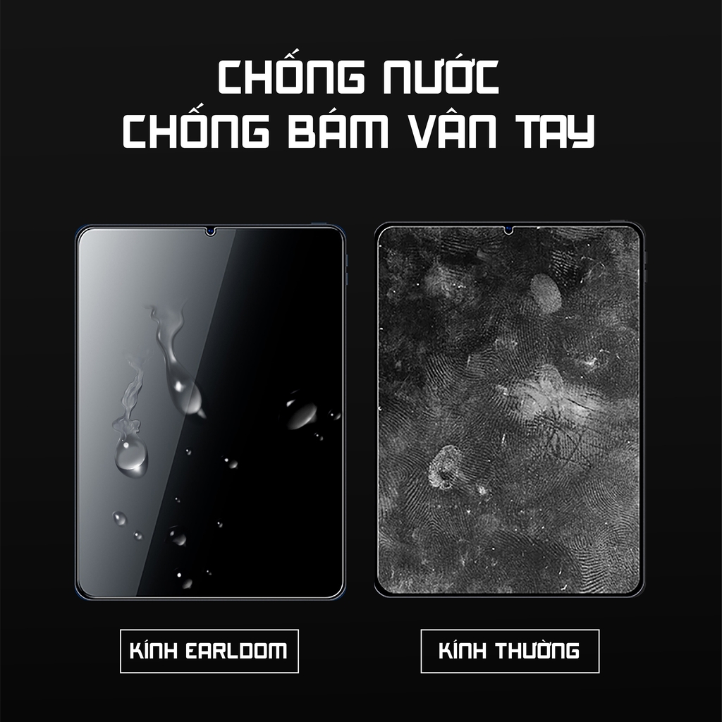 Kính Cường Lực iPad CHÍNH HÃNG CAO CẤP EARLDOM cho IPAD/ SAMSUNG GALAXY TAB