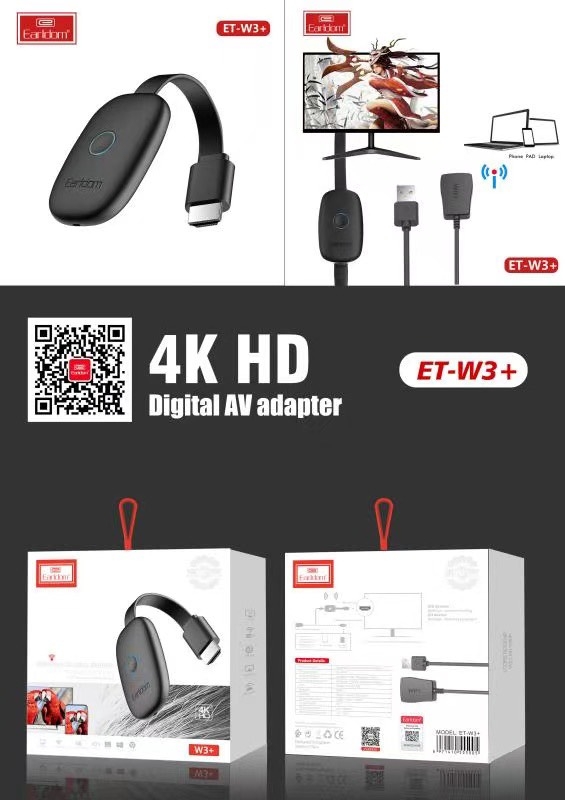 Cáp HDMI không dây Earldom W3+