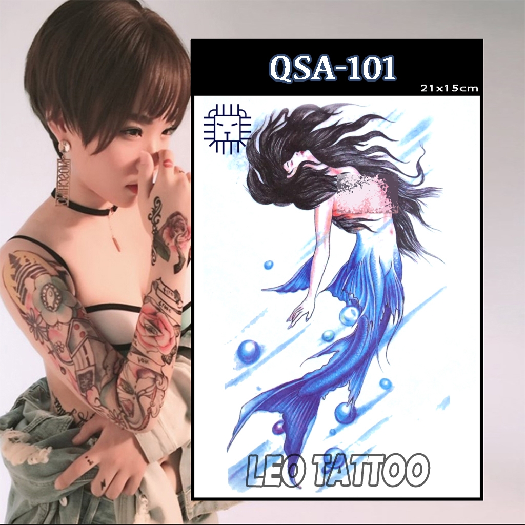 Hình xăm dán tattoo thiên thần KT123 có hàng tại Candyshop88