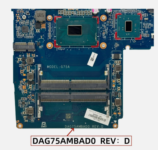Main HP Pavilion Power 15T-CB CPU I7-7700HQ VGA GTX1050TI