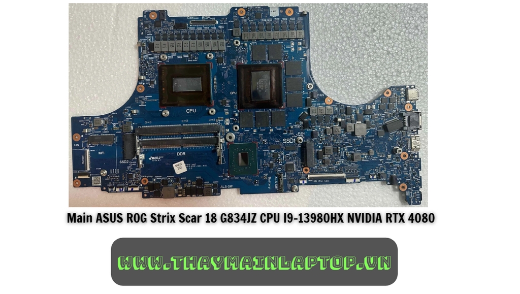 Main ASUS ROG Strix Scar 18 G834JZ CPU I9-13980HX NVIDIA RTX 4080