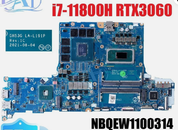 Main Acer Predator Triton PT315-53 CPU i7-11800H VGA RTX3060